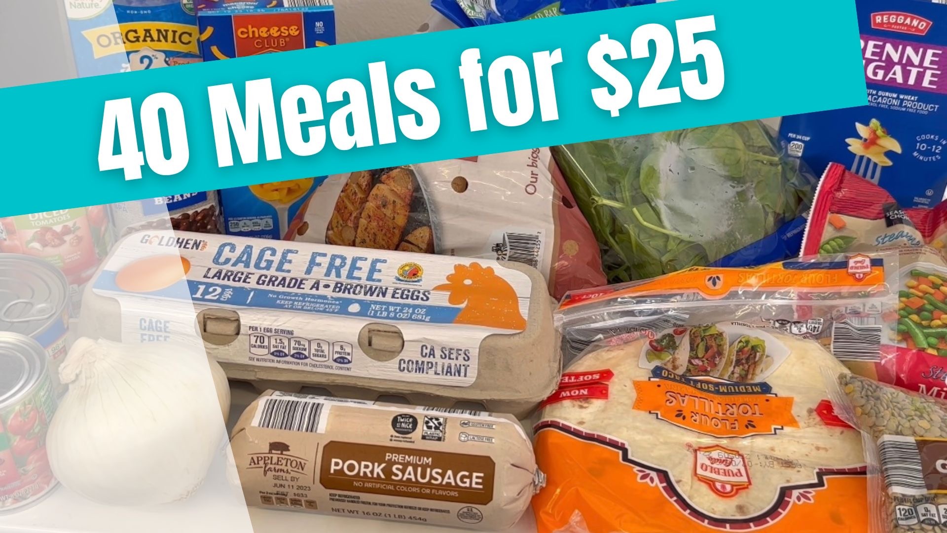 40 Meals for $25: Budget Friendly Meal Plan - Laura Legge